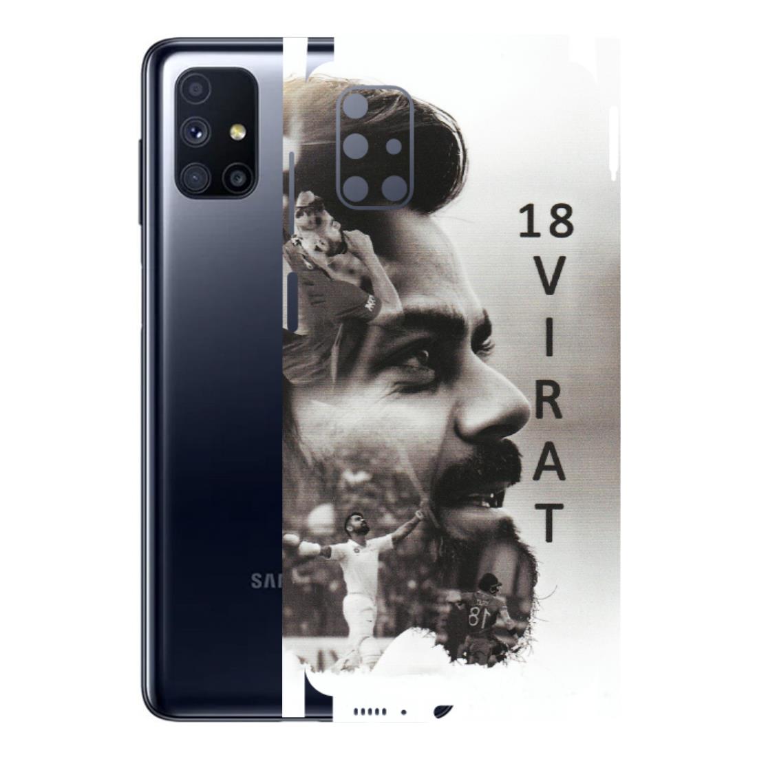 Samsung M/F/Note/Flip and C Phone Skins (All Models) - Virat Kohli Cricketer - Matte Finish (M-163) Samsung Galaxy M51