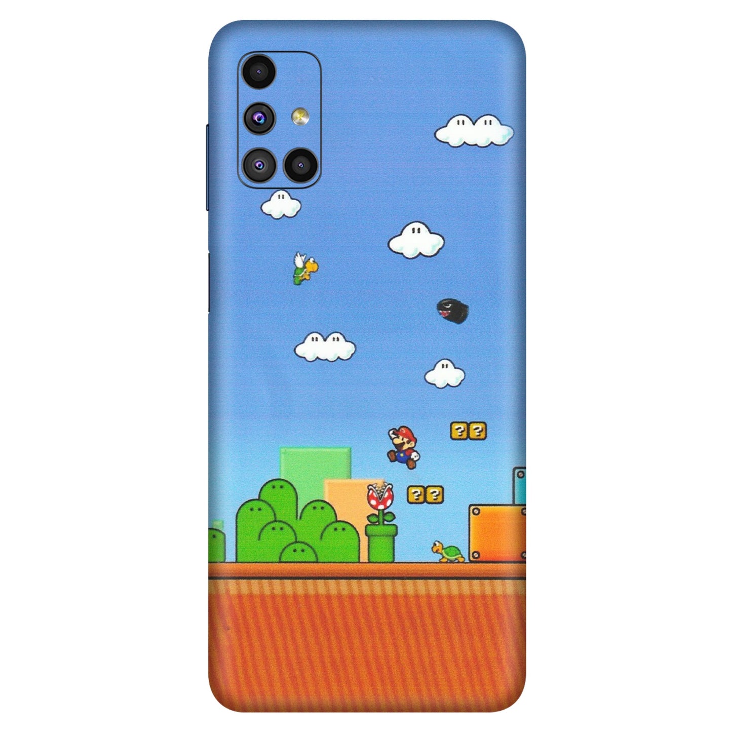 Samsung M/F/Note/Flip and C Phone Skins (All Models) - Mario Game Scene - Matte Finish (M-24) Samsung Galaxy M51