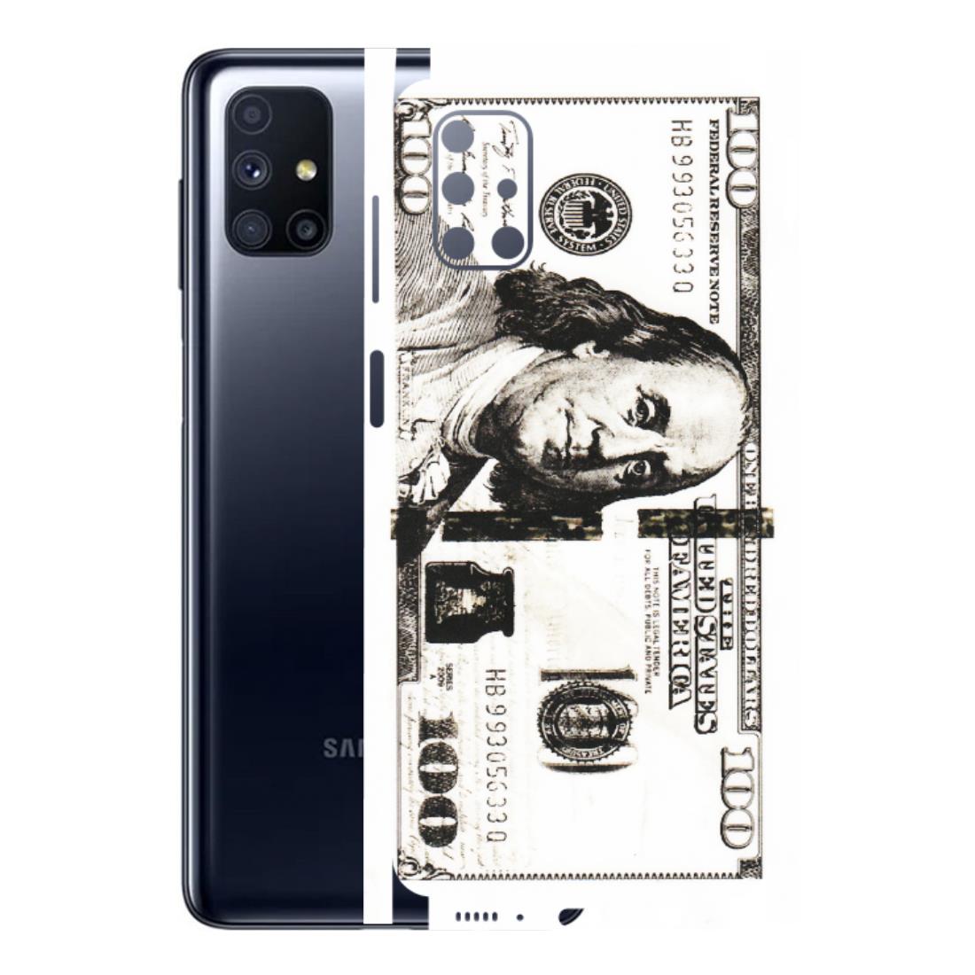 Samsung M/F/Note/Flip and C Phone Skins (All Models) - 100 Dollar Currency - Transparent Finish (T-01) Samsung Galaxy M51