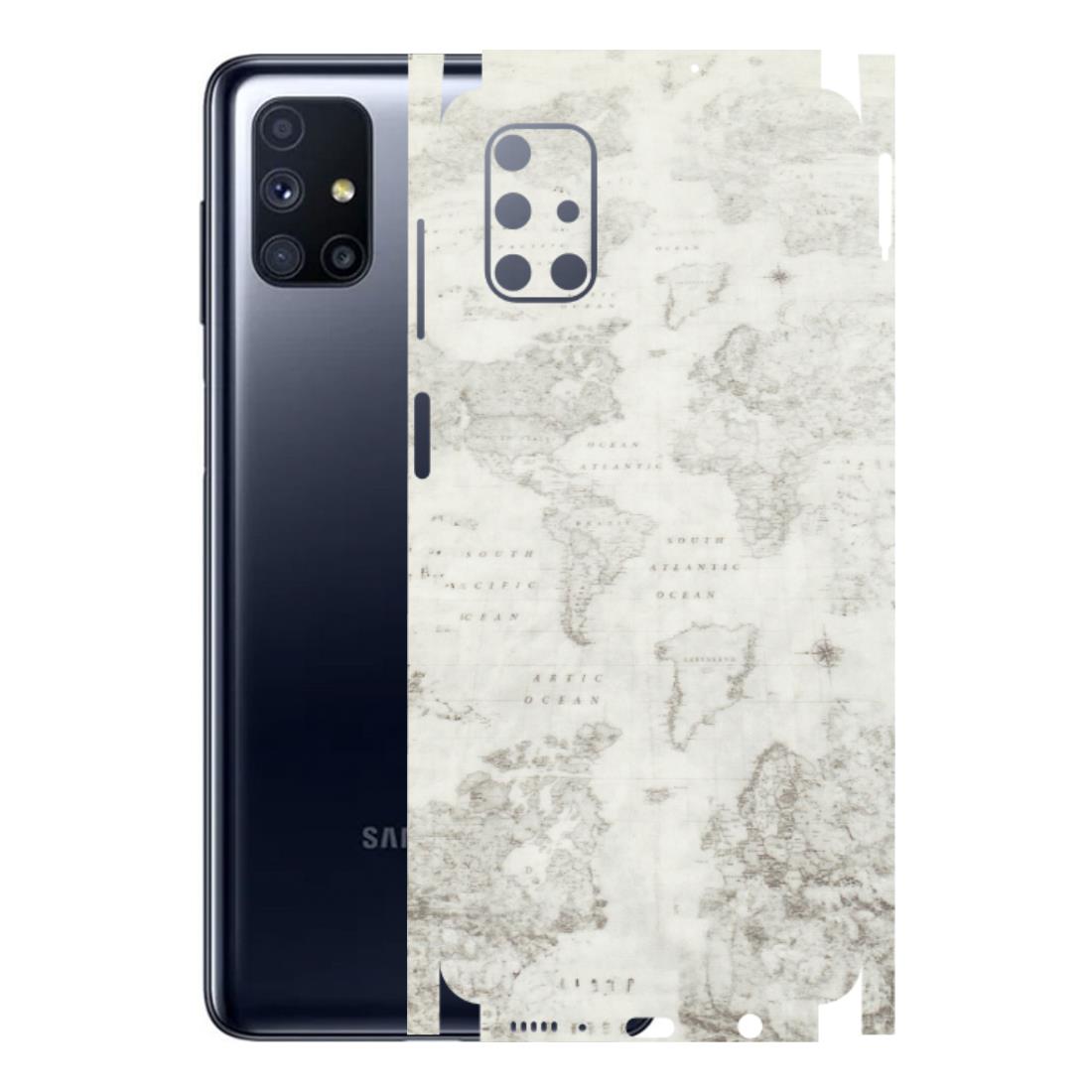 Samsung M/F/Note/Flip and C Phone Skins (All Models) - World Travel Map - Transparent Finish (T-04) Samsung Galaxy M51