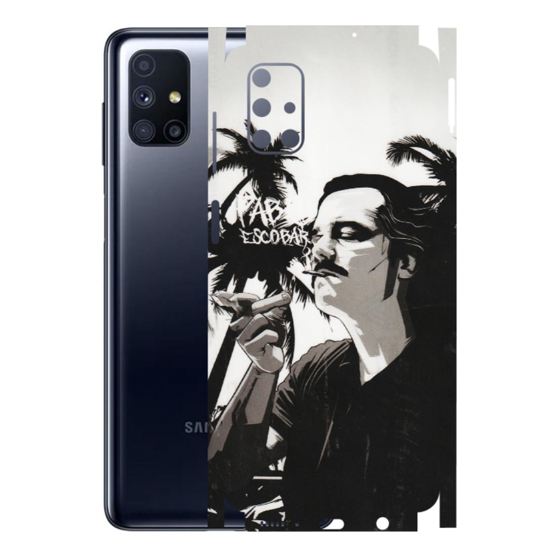Samsung M/F/Note/Flip and C Phone Skins (All Models) - Pab Escobar - Transparent Finish (T-05) Samsung Galaxy M51