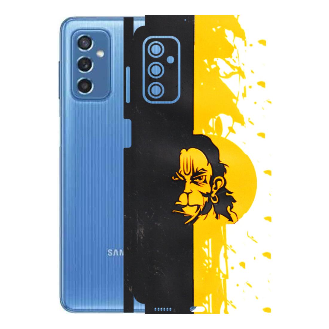 Samsung M/F/Note/Flip and C Phone Skins (All Models) - Bajrangbali - 3D Embossed Finish (L-151) Samsung Galaxy M52 (5G)