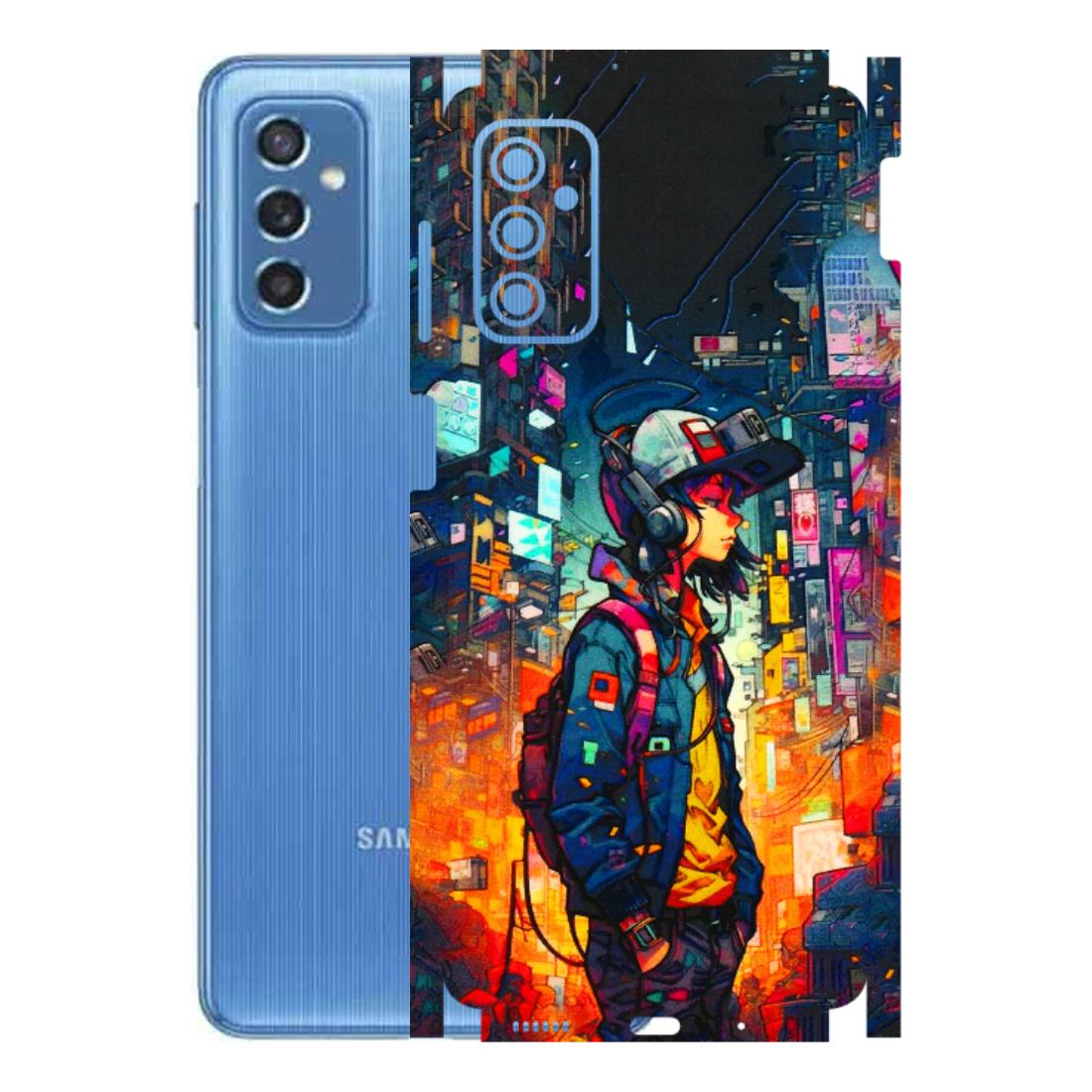 Samsung M/F/Note/Flip and C Phone Skins (All Models) - Street Anime Guy - 3D Embossed Finish (L-158) Samsung Galaxy M52 (5G)