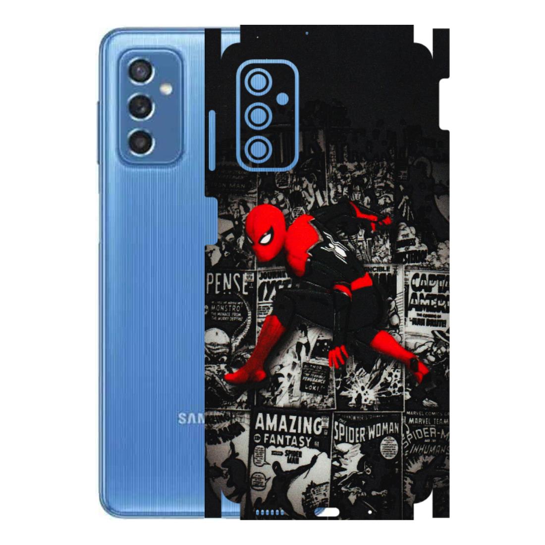 Samsung M/F/Note/Flip and C Phone Skins (All Models) - SpiderMan New - 3D Embossed Finish (L-162) Samsung Galaxy M52 (5G)