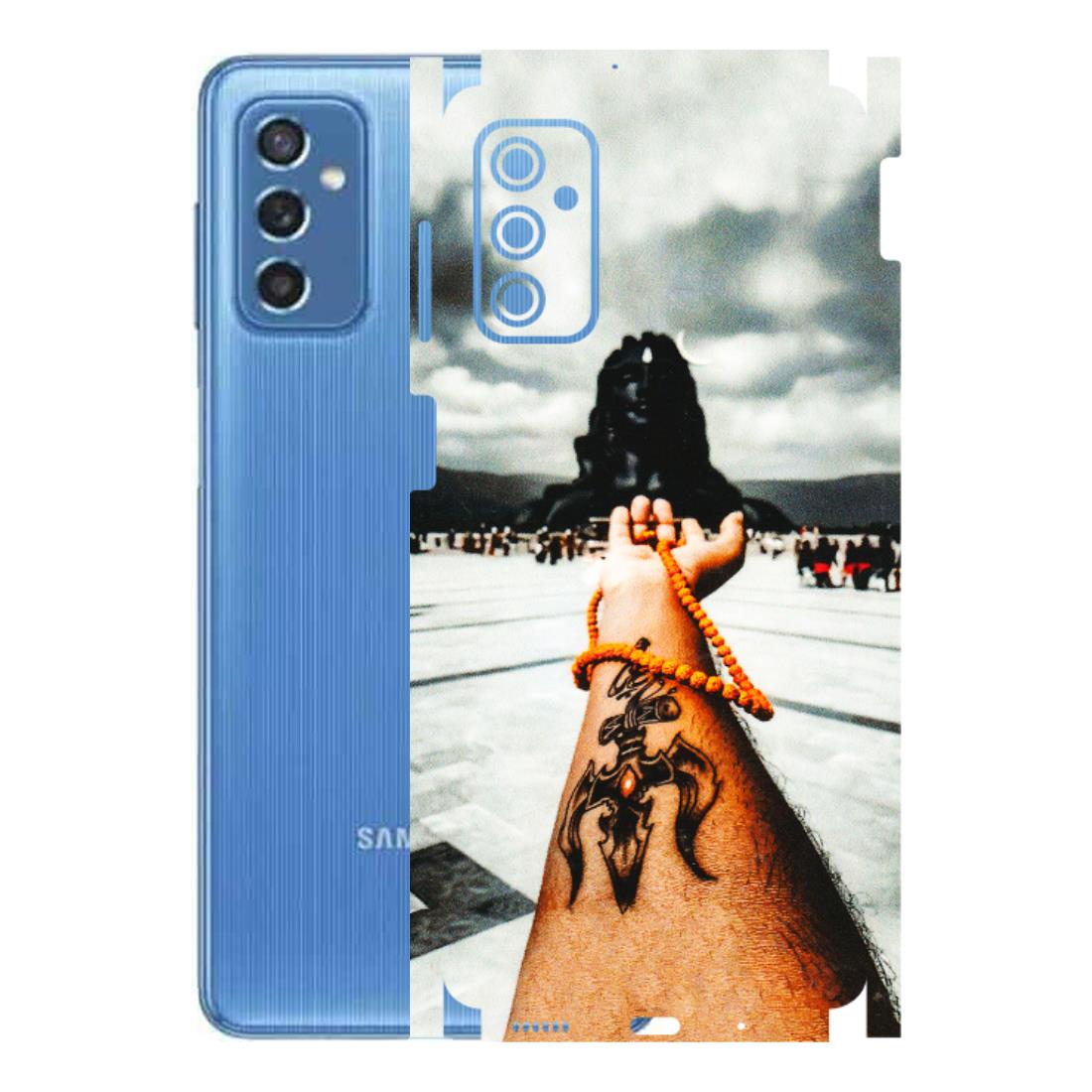 Samsung M/F/Note/Flip and C Phone Skins (All Models) - Jai Adiyogi Mahakaal - 3D Embossed Finish (L-164) Samsung Galaxy M52 (5G)
