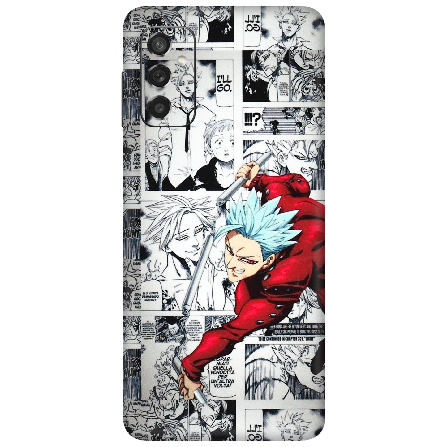 Samsung M/F/Note/Flip and C Phone Skins (All Models) - Anime Comic - 3D Embossed Finish (L-192) Samsung Galaxy M52 (5G)