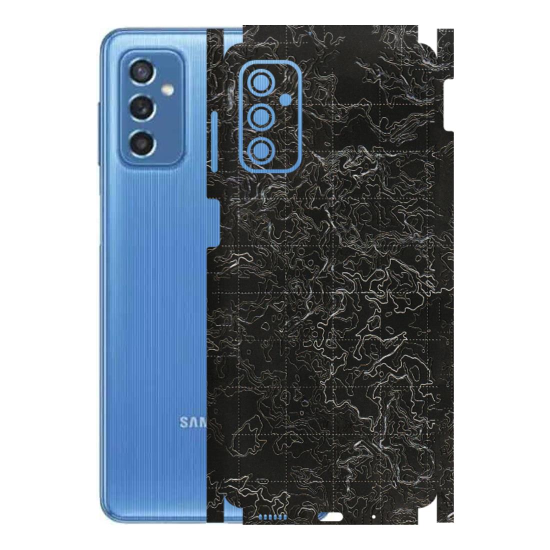 Samsung M/F/Note/Flip and C Phone Skins (All Models) - Black map Texture - 3D Embossed Finish (L-201) Samsung Galaxy M52 (5G)
