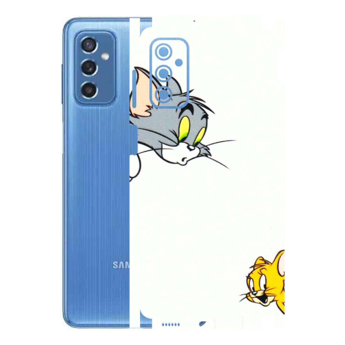 Samsung M/F/Note/Flip and C Phone Skins (All Models) - Cute Tom And Jerry - 3D Embossed Finish (L-220) Samsung Galaxy M52 (5G)