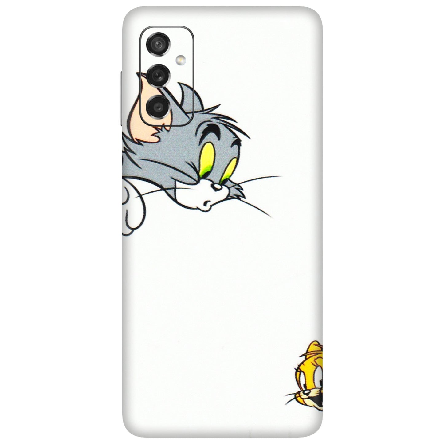 Samsung M/F/Note/Flip and C Phone Skins (All Models) - Cute Tom And Jerry - 3D Embossed Finish (L-220) Samsung Galaxy M52 (5G)