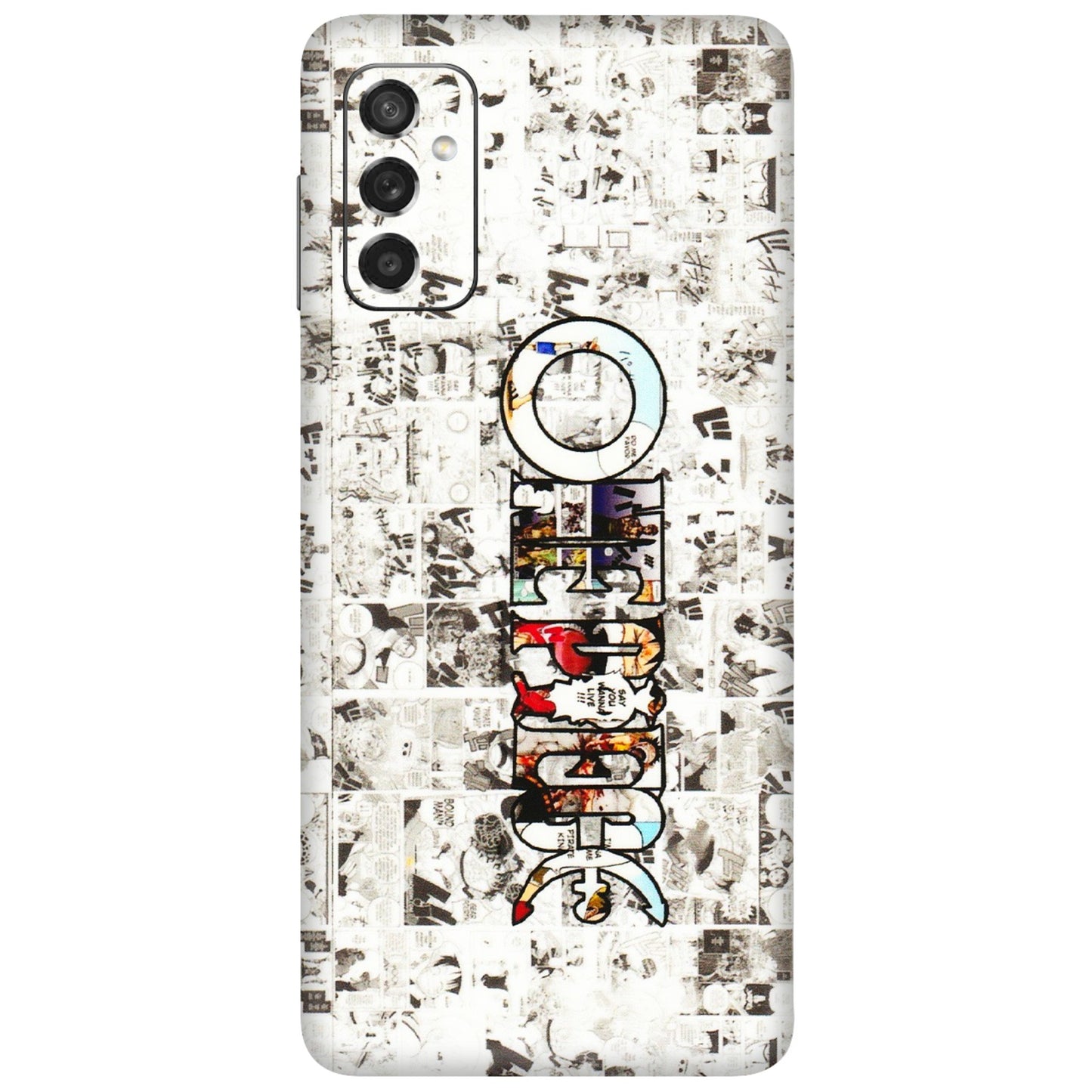 Samsung M/F/Note/Flip and C Phone Skins (All Models) - One Piece Manga - 3D Embossed Finish (L-26) Samsung Galaxy M52 (5G)