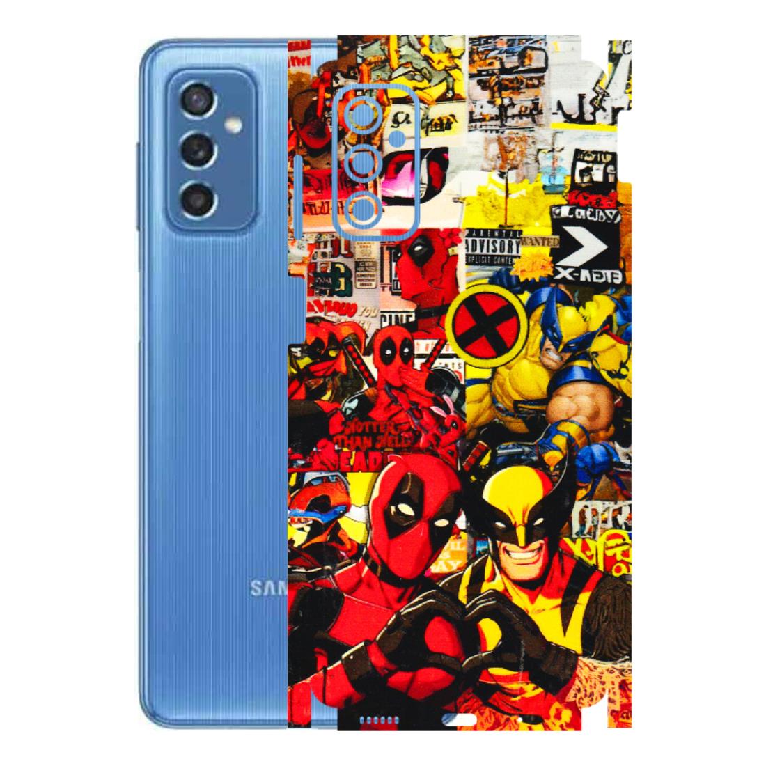 Samsung M/F/Note/Flip and C Phone Skins (All Models) - Spidy Wolverine - 3D Embossed Finish (L-310) Samsung Galaxy M52 (5G)