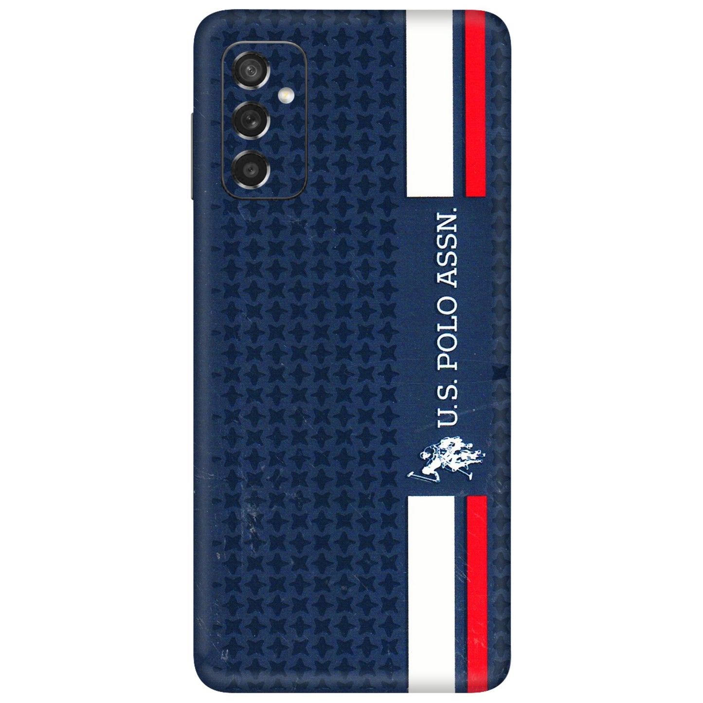 Samsung M/F/Note/Flip and C Phone Skins (All Models) - US POLO Designer Brand - 3D Embossed Finish (L-65) Samsung Galaxy M52 (5G)