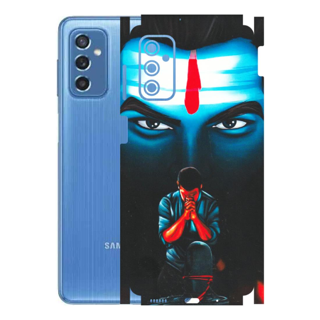 Samsung M/F/Note/Flip and C Phone Skins (All Models) - Mahakal Bhakt - Matte Finish (M-112) Samsung Galaxy M52 (5G)