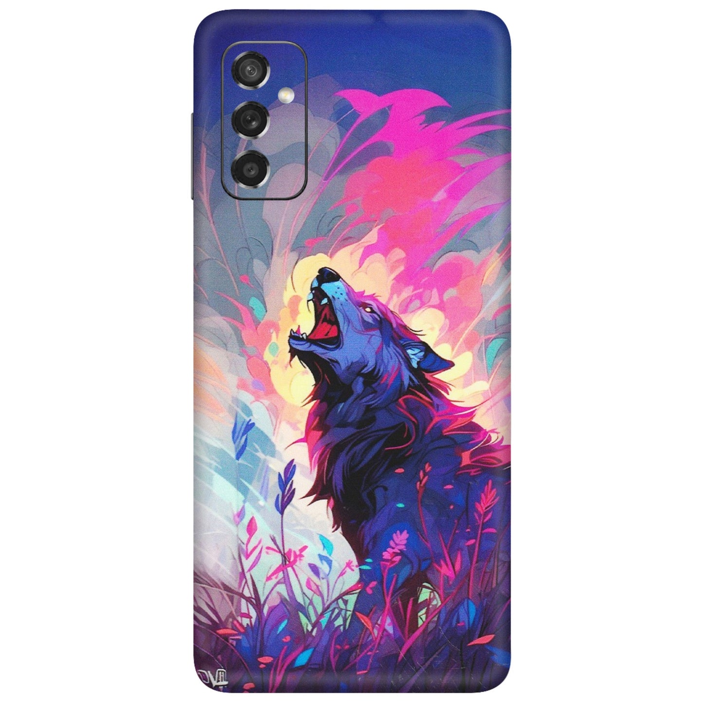 Samsung M/F/Note/Flip and C Phone Skins (All Models) - New Wild Wolf Abstract - Matte Finish (M-125) Samsung Galaxy M52 (5G)