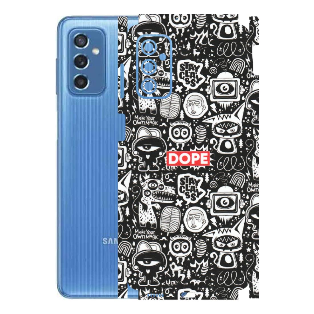Samsung M/F/Note/Flip and C Phone Skins (All Models) - Dope Stay Classy Black Doodles - Matte Finish (M-126) Samsung Galaxy M52 (5G)