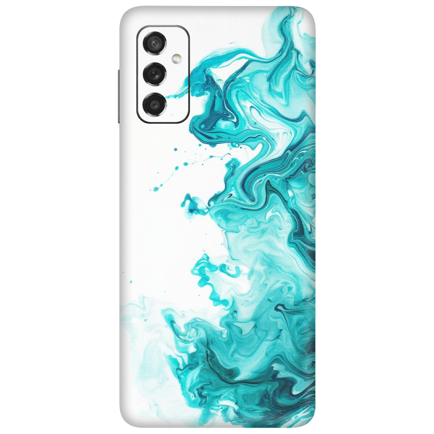 Samsung M/F/Note/Flip and C Phone Skins (All Models) - Sky Blue Abstract Colour - Matte Finish (M-146) Samsung Galaxy M52 (5G)