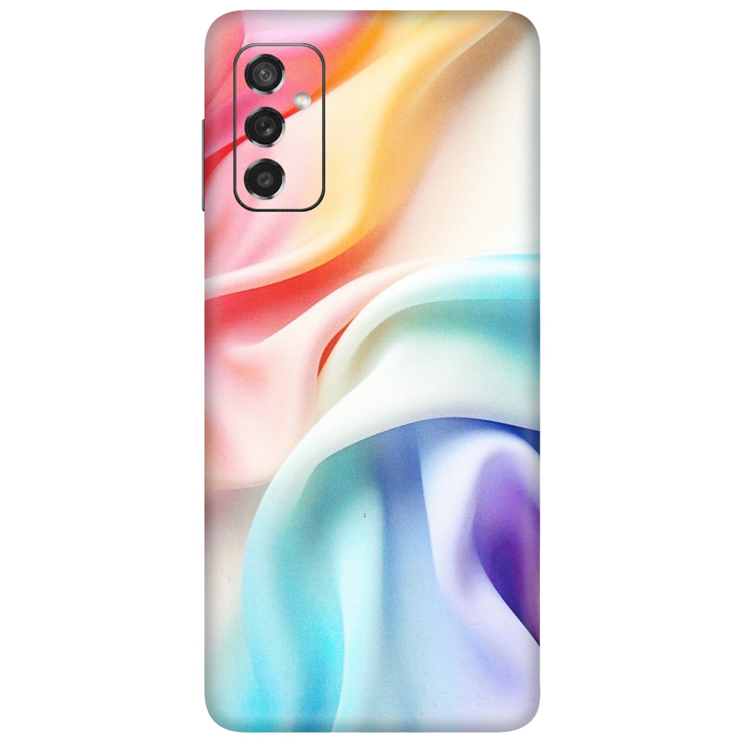 Samsung M/F/Note/Flip and C Phone Skins (All Models) - Colourful Silk Cloth - Matte Finish (M-165) Samsung Galaxy M52 (5G)