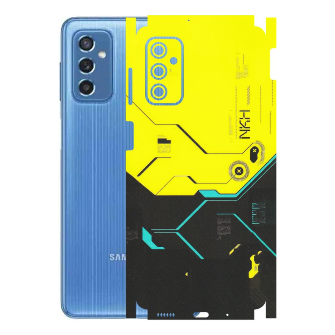 Samsung M/F/Note/Flip and C Phone Skins (All Models) - Black Yellow Technica - Matte Finish (M-53) Samsung Galaxy M52 (5G)