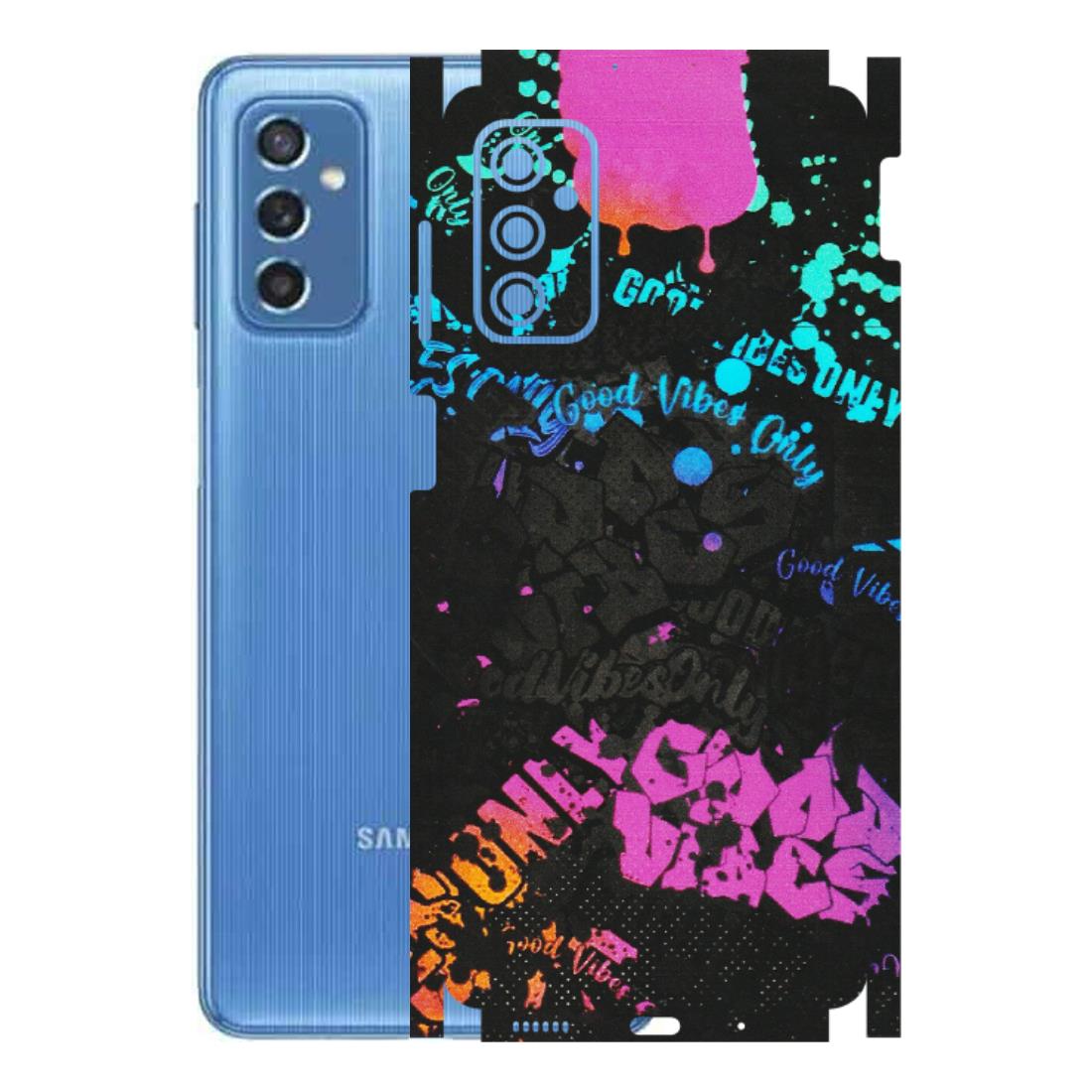 Samsung M/F/Note/Flip and C Phone Skins (All Models) - Majestic Black Vibes - Matte Finish (M-62) Samsung Galaxy M52 (5G)