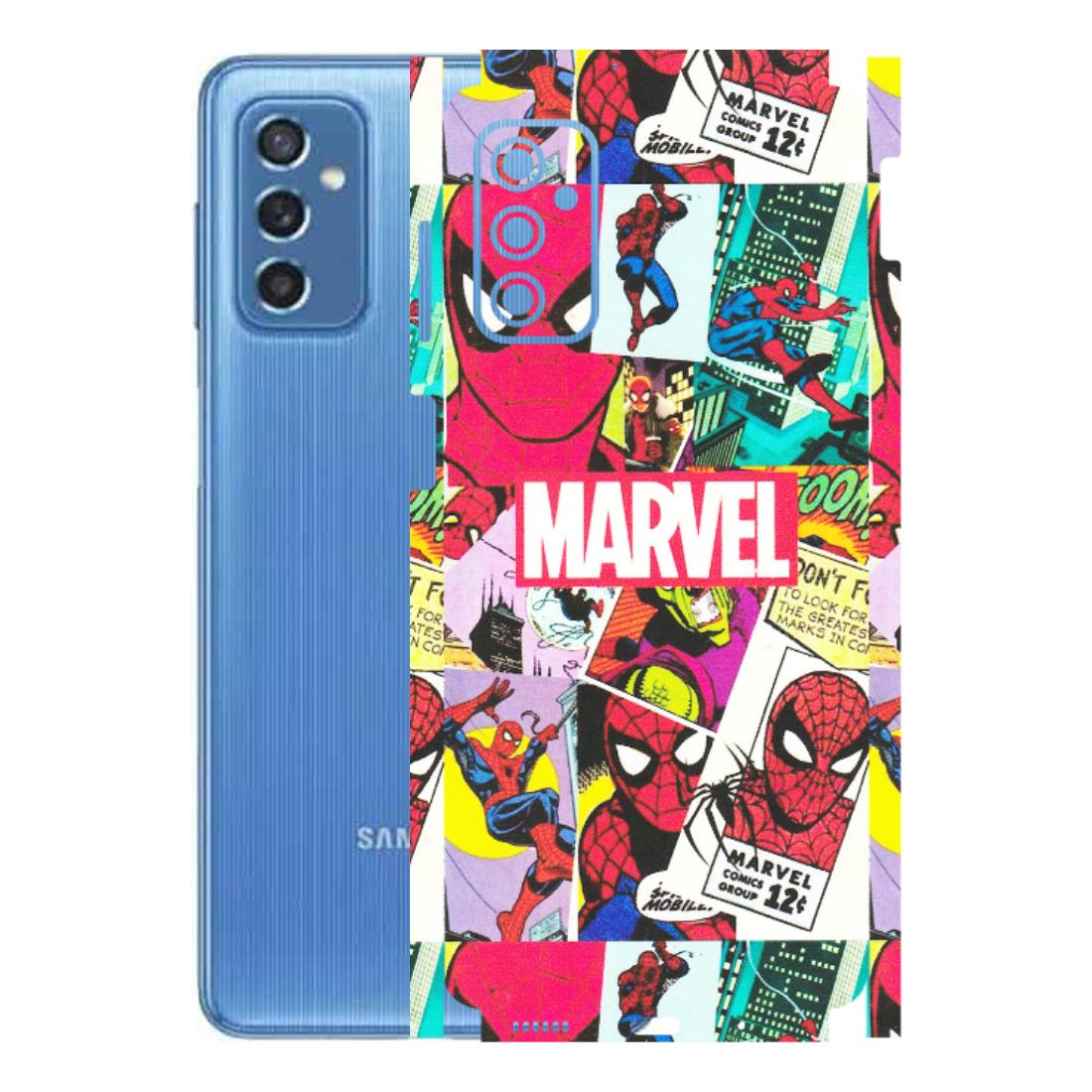 Samsung M/F/Note/Flip and C Phone Skins (All Models) - Marvel Comic Spiderman Grafitti - Matte Finish (M-72) Samsung Galaxy M52 (5G)
