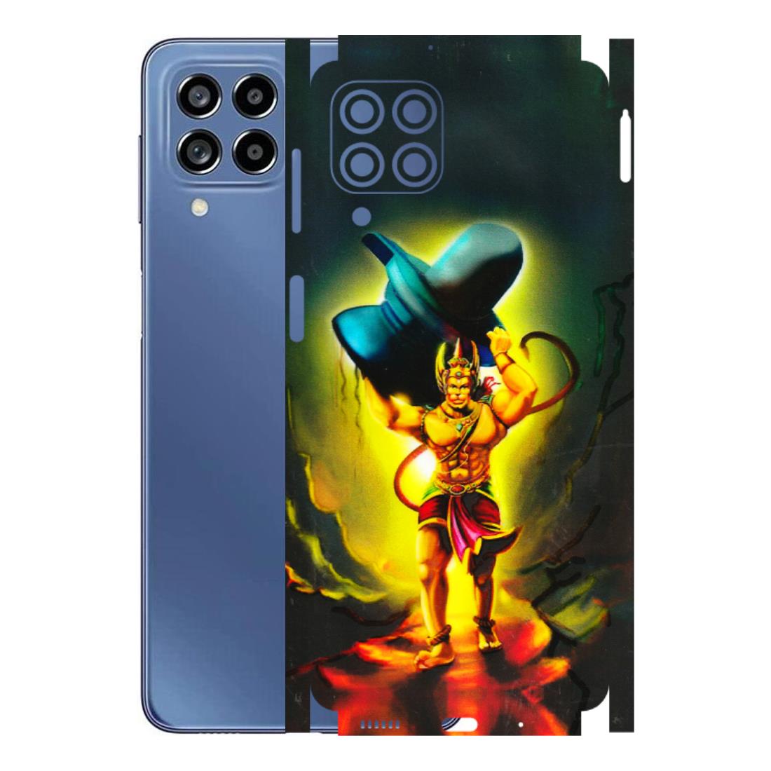 Samsung M/F/Note/Flip and C Phone Skins (All Models) - Hanuman Ji - 3D Embossed Finish (L-128) Samsung Galaxy M53 (5G)
