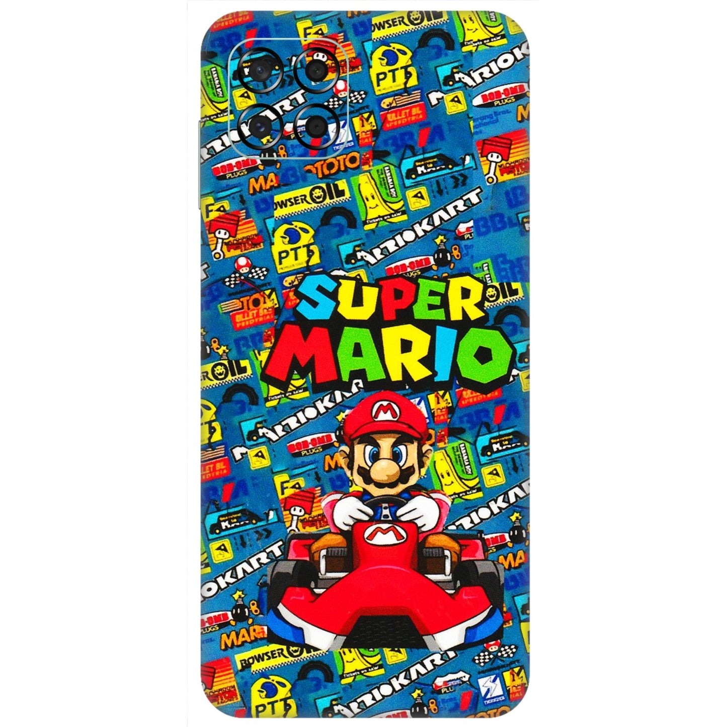Samsung M/F/Note/Flip and C Phone Skins (All Models) - Super Mario Kart - 3D Embossed Finish (L-140) Samsung Galaxy M53 (5G)
