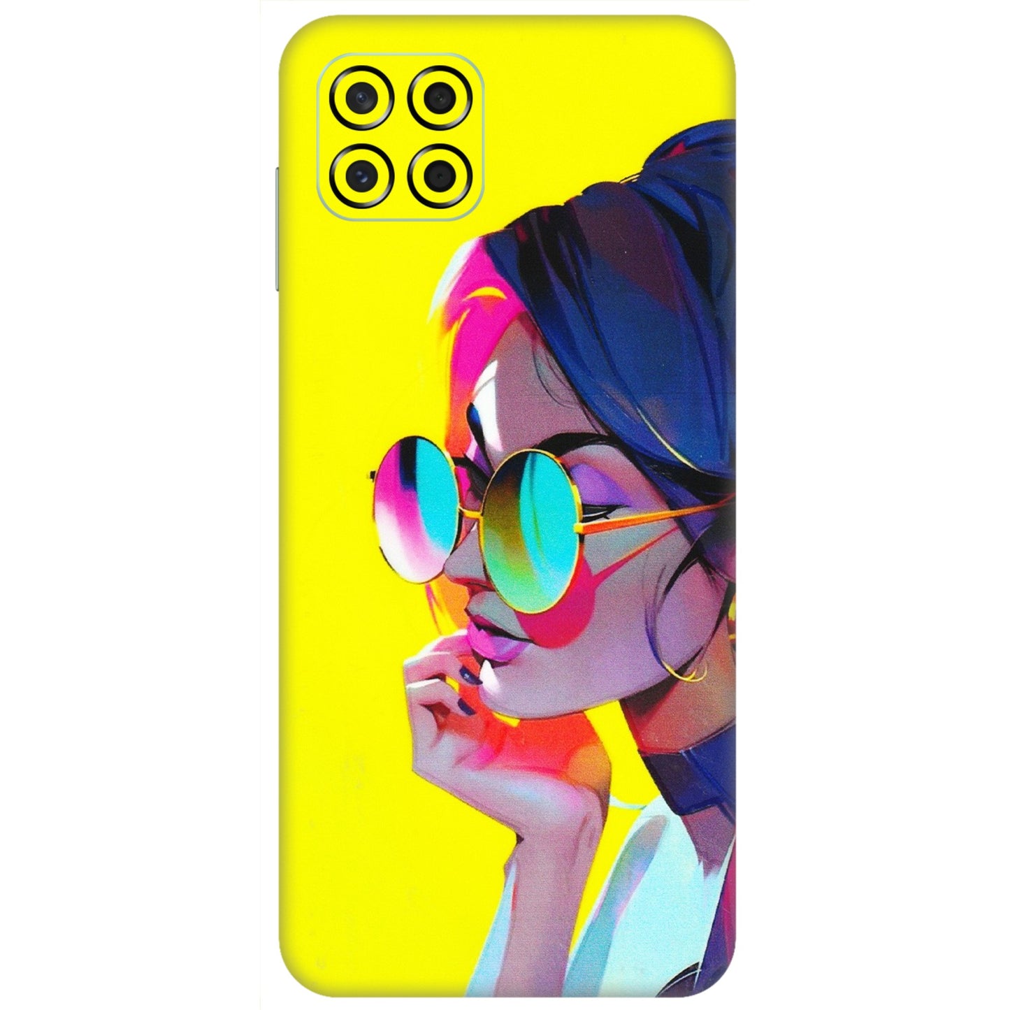Samsung M/F/Note/Flip and C Phone Skins (All Models) - Bold Stylish Girl - 3D Embossed Finish (L-222) Samsung Galaxy M53 (5G)