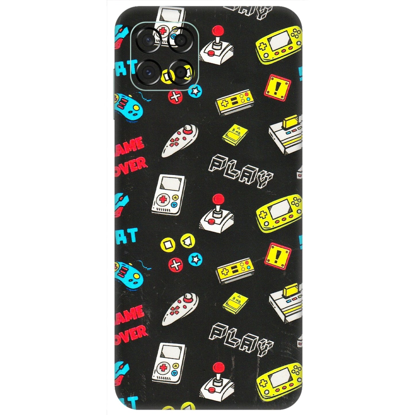 Samsung M/F/Note/Flip and C Phone Skins (All Models) - Gaming Doodles - 3D Embossed Finish (L-224) Samsung Galaxy M53 (5G)