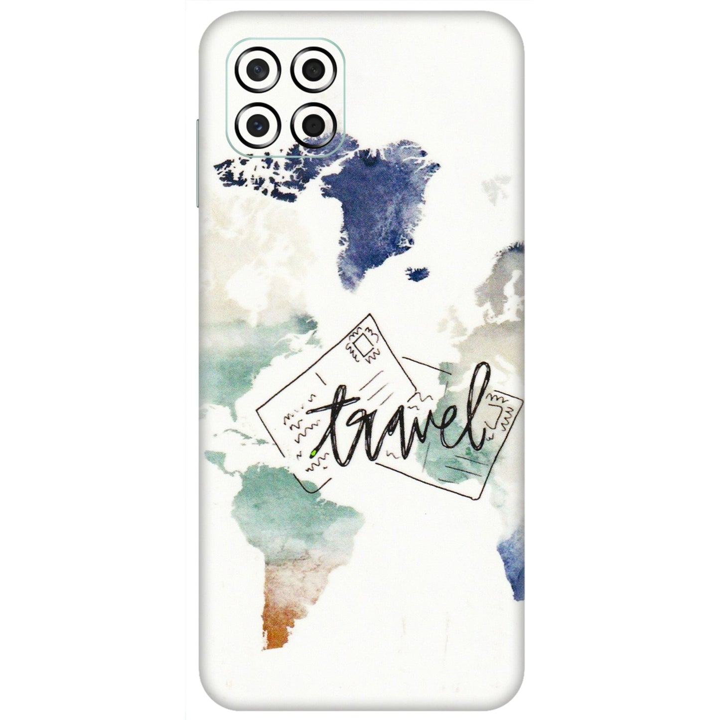 Samsung M/F/Note/Flip and C Phone Skins (All Models) - Travel The World - 3D Embossed Finish (L-232) Samsung Galaxy M53 (5G)