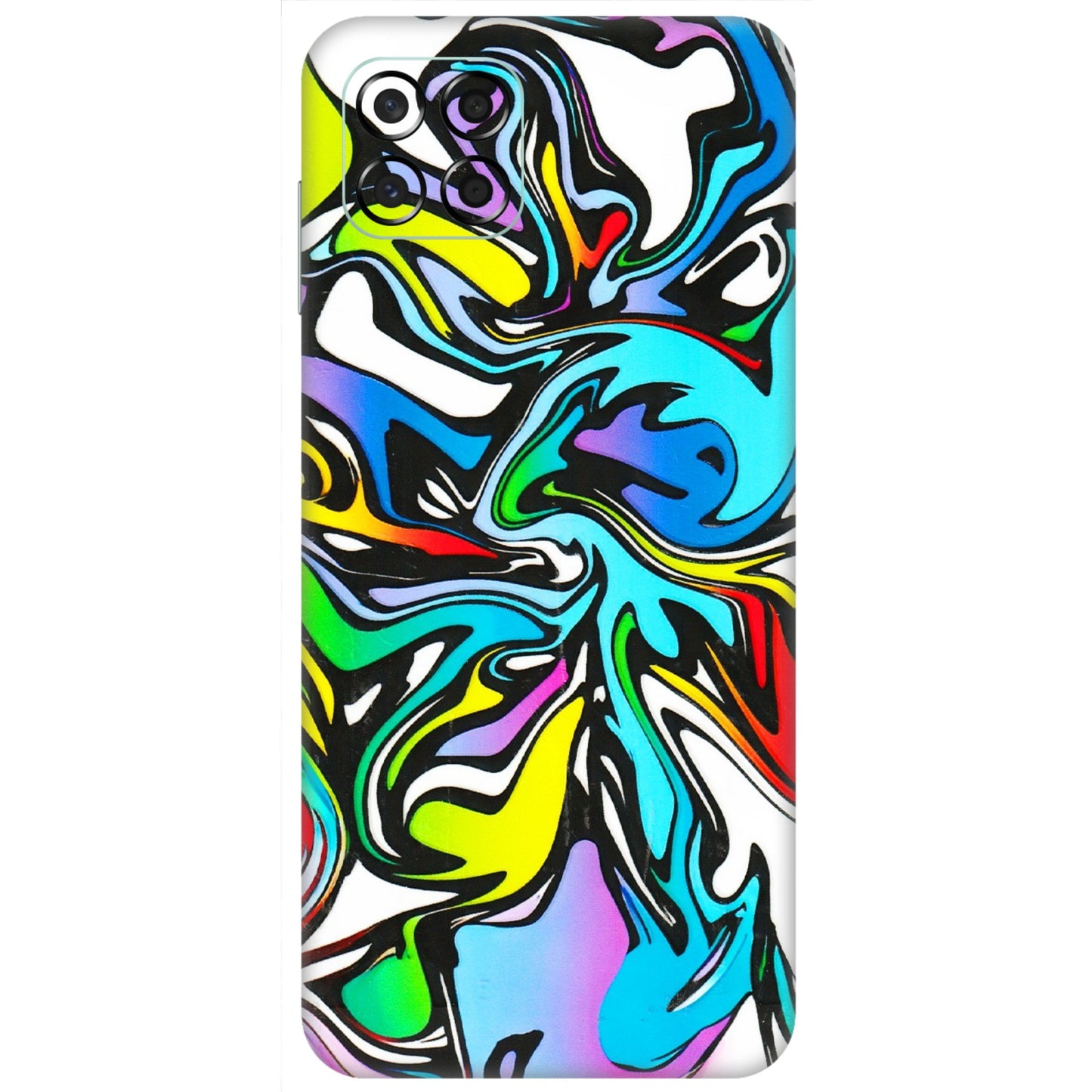 Samsung M/F/Note/Flip and C Phone Skins (All Models) - Abstract Colour Paints - 3D Embossed Finish (L-271) Samsung Galaxy M53 (5G)
