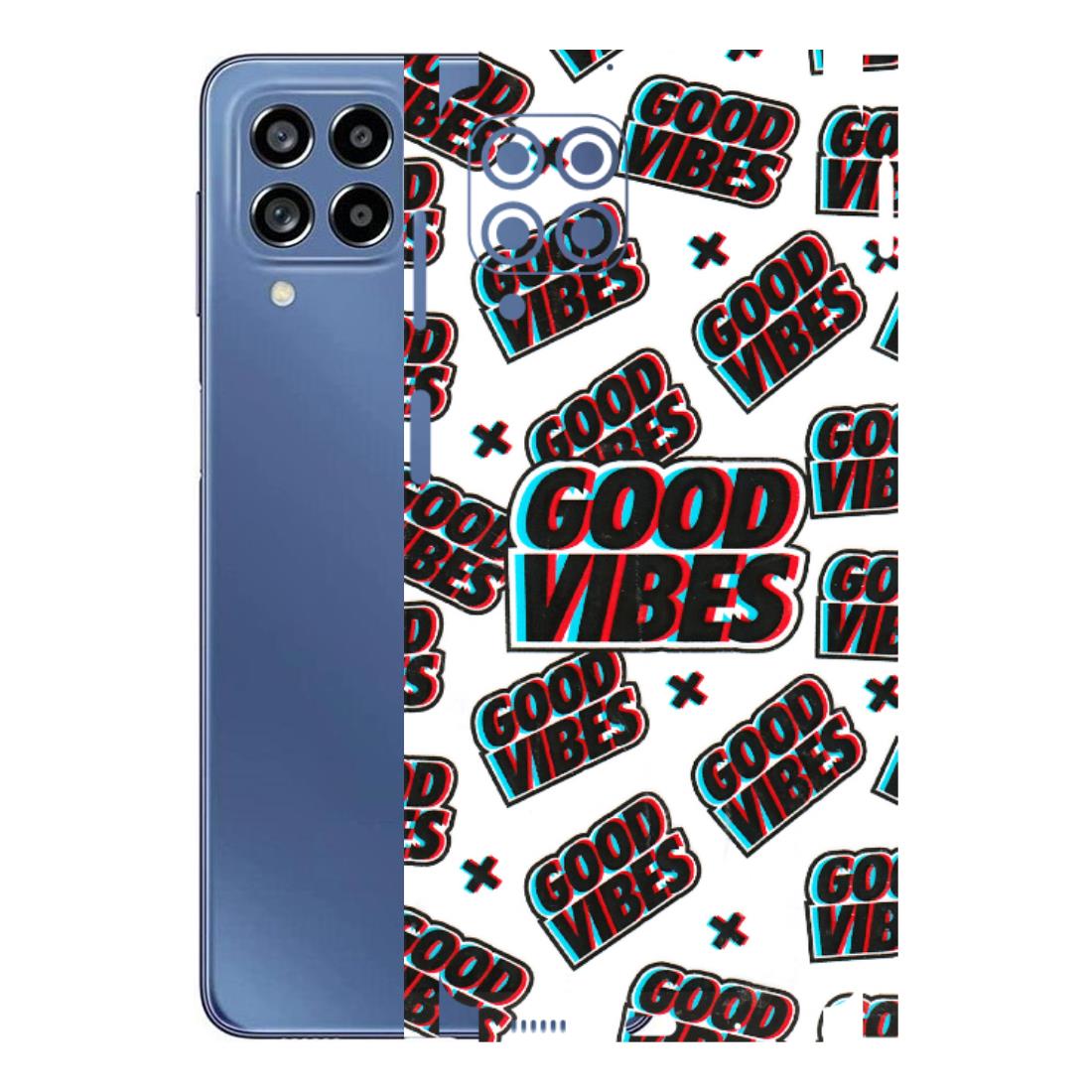 Samsung M/F/Note/Flip and C Phone Skins (All Models) - Good Vibes - 3D Embossed Finish (L-282) Samsung Galaxy M53 (5G)