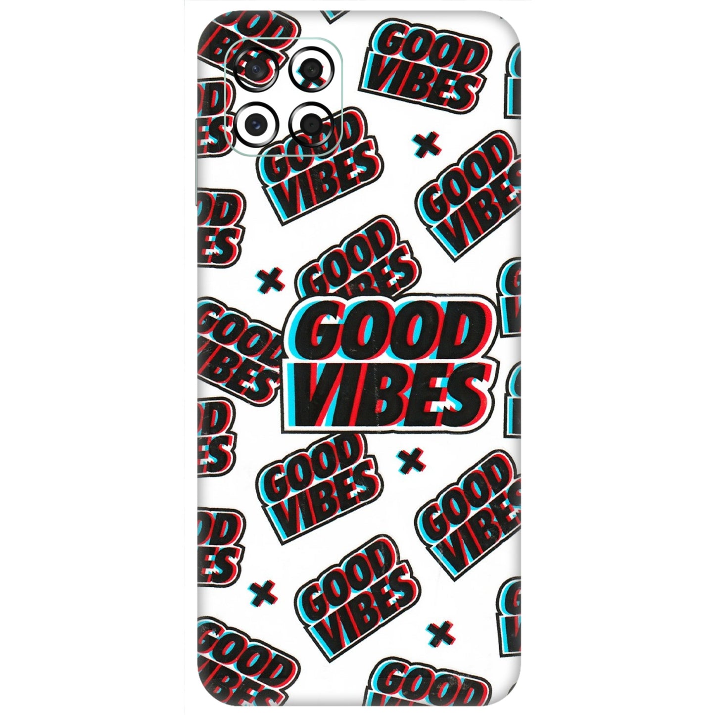 Samsung M/F/Note/Flip and C Phone Skins (All Models) - Good Vibes - 3D Embossed Finish (L-282) Samsung Galaxy M53 (5G)