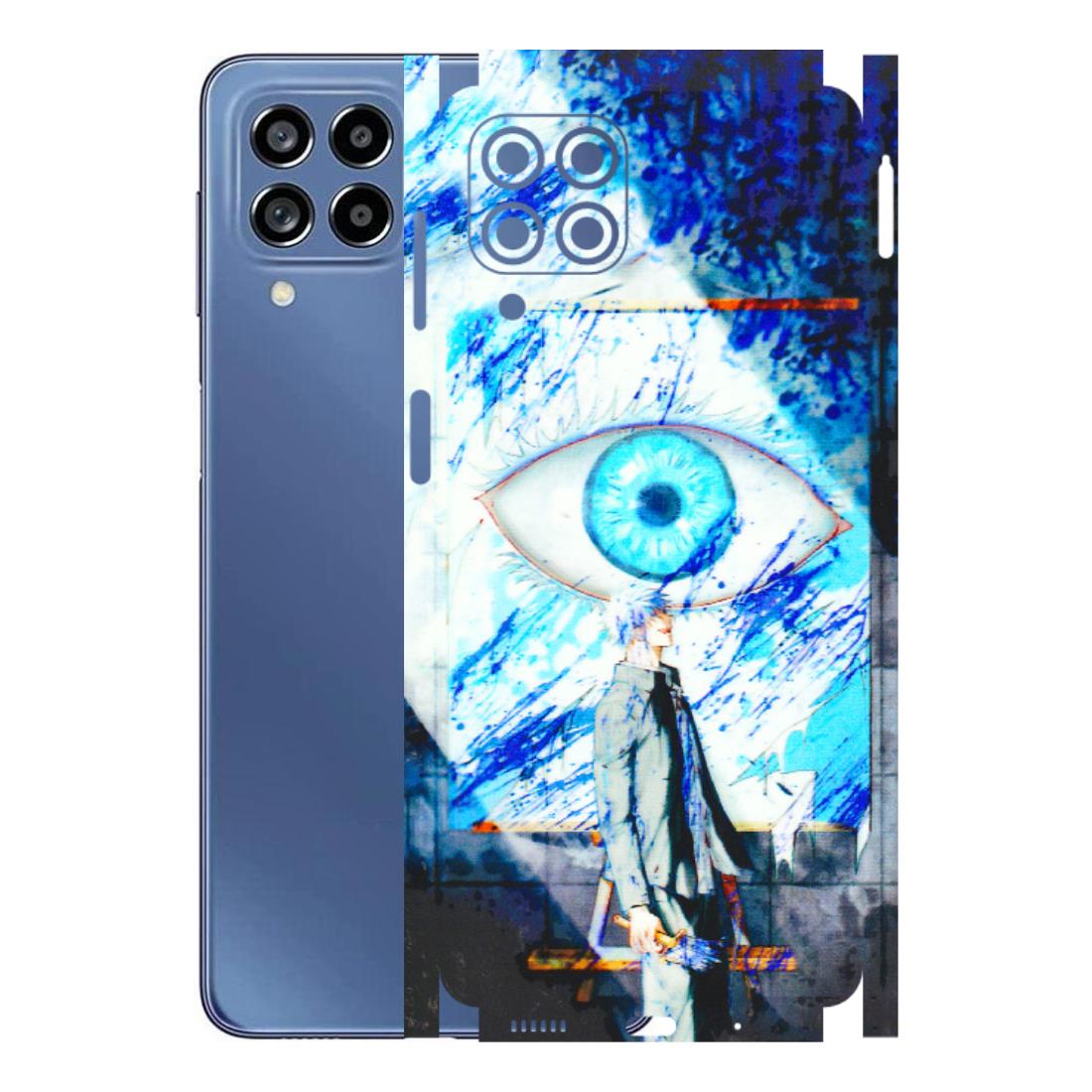 Samsung M/F/Note/Flip and C Phone Skins (All Models) - Anime Sea Blue Eye - 3D Embossed Finish (L-318) Samsung Galaxy M53 (5G)