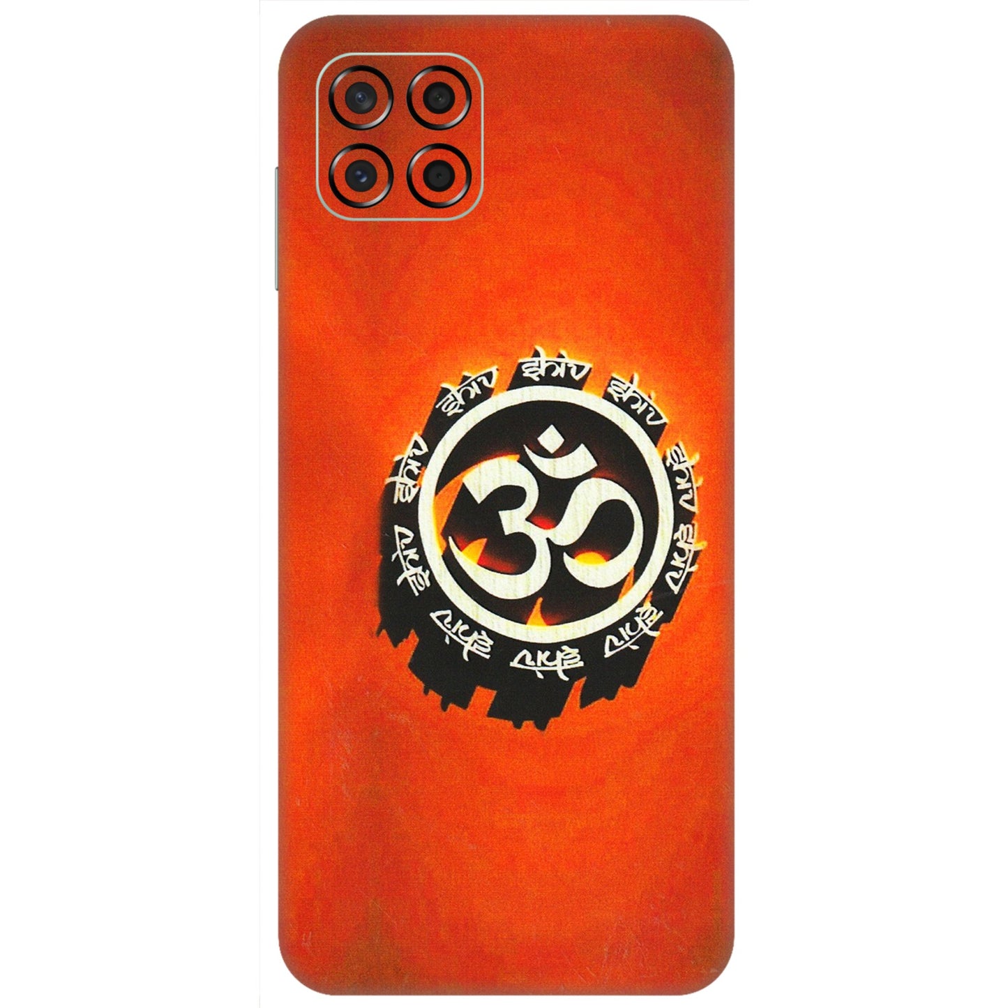 Samsung M/F/Note/Flip and C Phone Skins (All Models) - Aum Shiv Orange - 3D Embossed Finish (L-32) Samsung Galaxy M53 (5G)