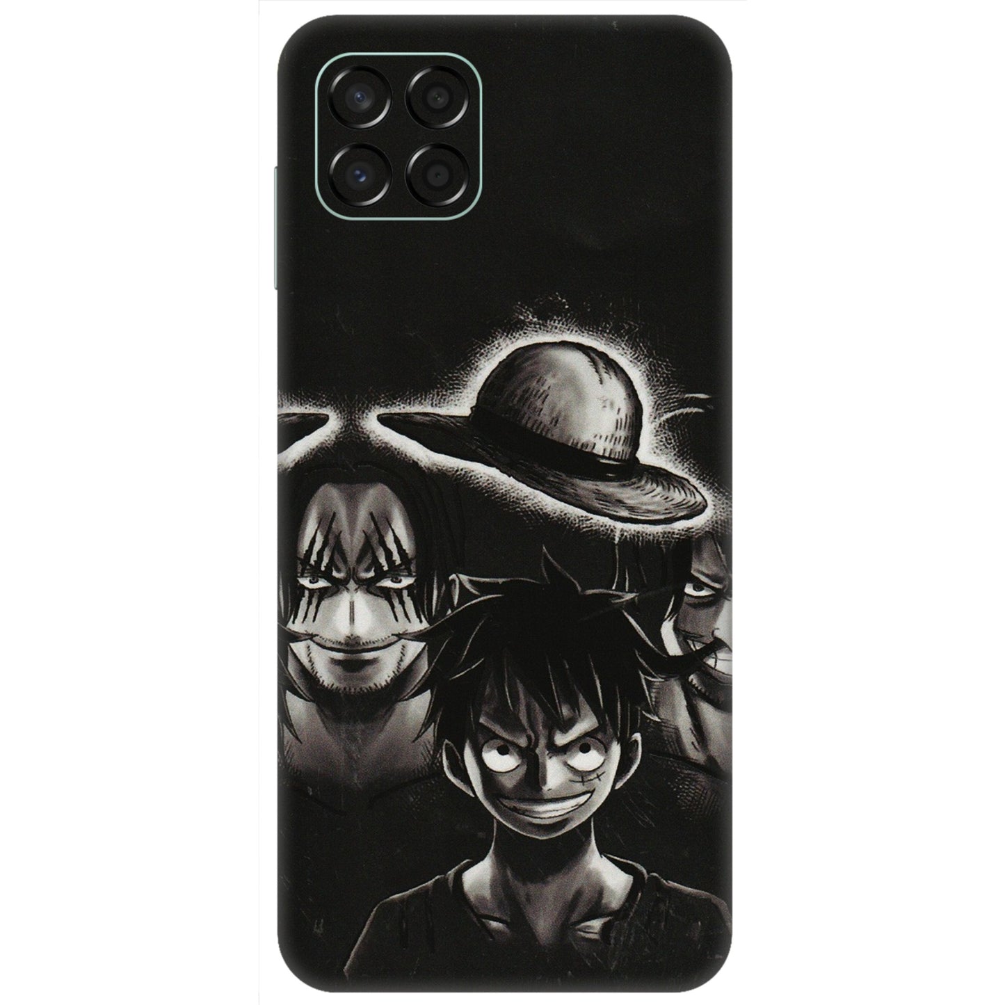 Samsung M/F/Note/Flip and C Phone Skins (All Models) - Black Luffy Hat - 3D Embossed Finish (L-57) Samsung Galaxy M53 (5G)