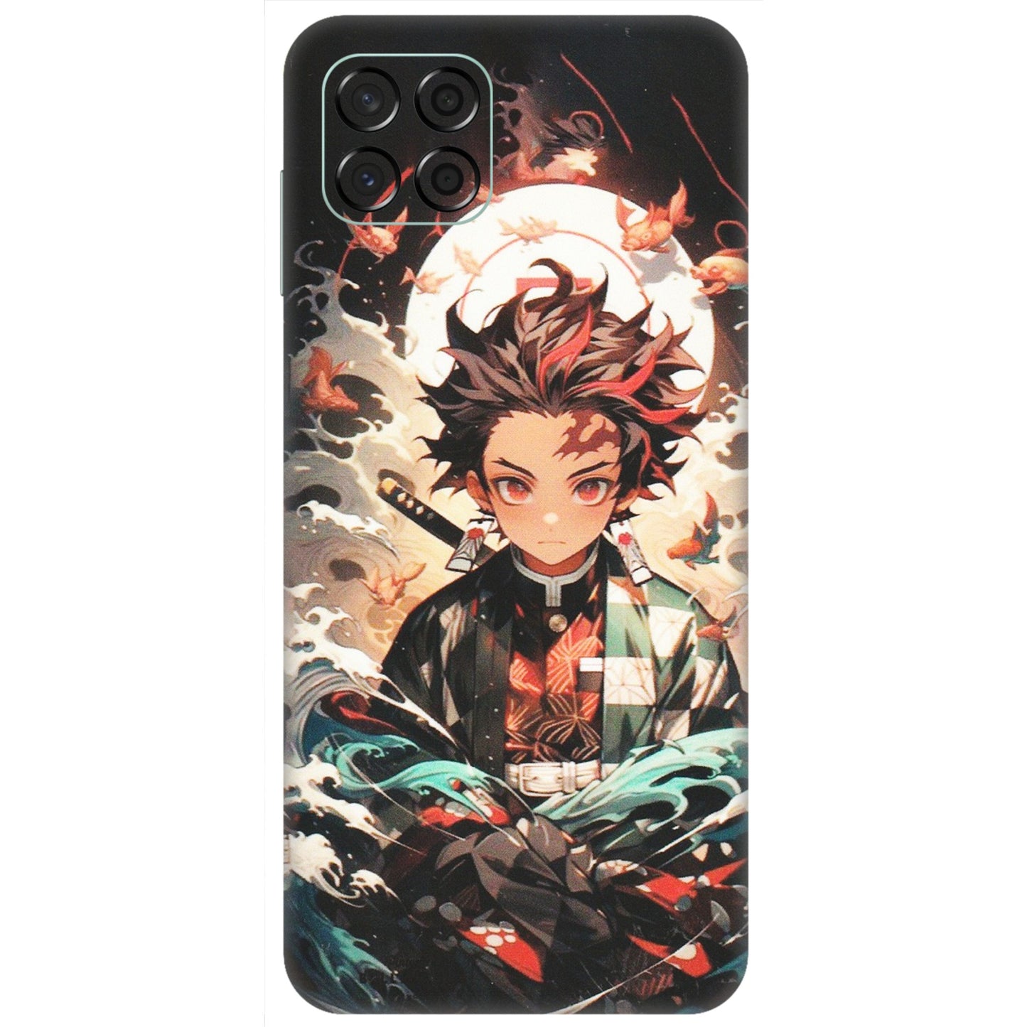Samsung M/F/Note/Flip and C Phone Skins (All Models) - Tanjiro Demon Slayer Anime - Matte Finish (M-158) Samsung Galaxy M53 (5G)