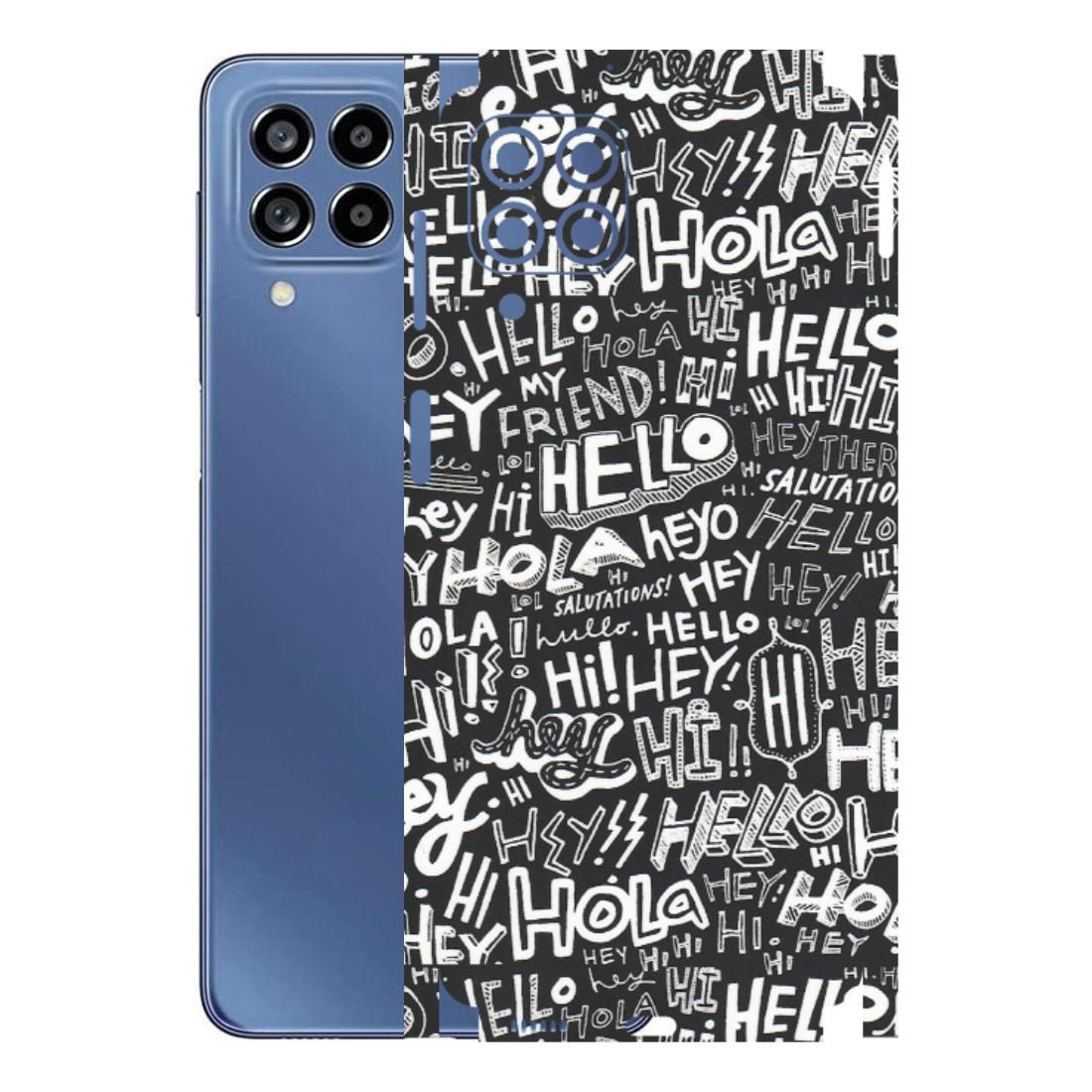 Samsung M/F/Note/Flip and C Phone Skins (All Models) - Hi Hello Doodles - Matte Finish (M-25) Samsung Galaxy M53 (5G)