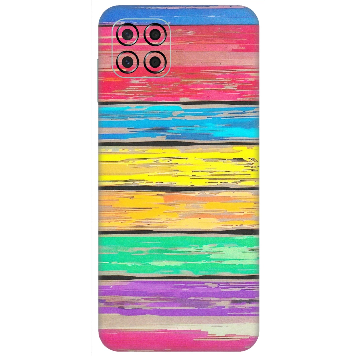 Samsung M/F/Note/Flip and C Phone Skins (All Models) - Multi Colour Wooden Wall - Matte Finish (M-96) Samsung Galaxy M53 (5G)