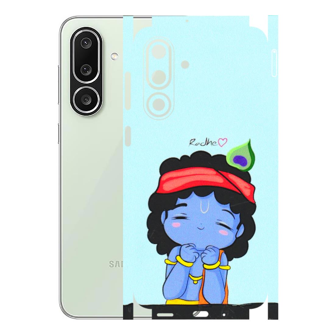 Samsung M/F/Note/Flip and C Phone Skins (All Models) - Radhe Radhe Cute Toon - 3D Embossed Finish (L-05) Samsung Galaxy M56