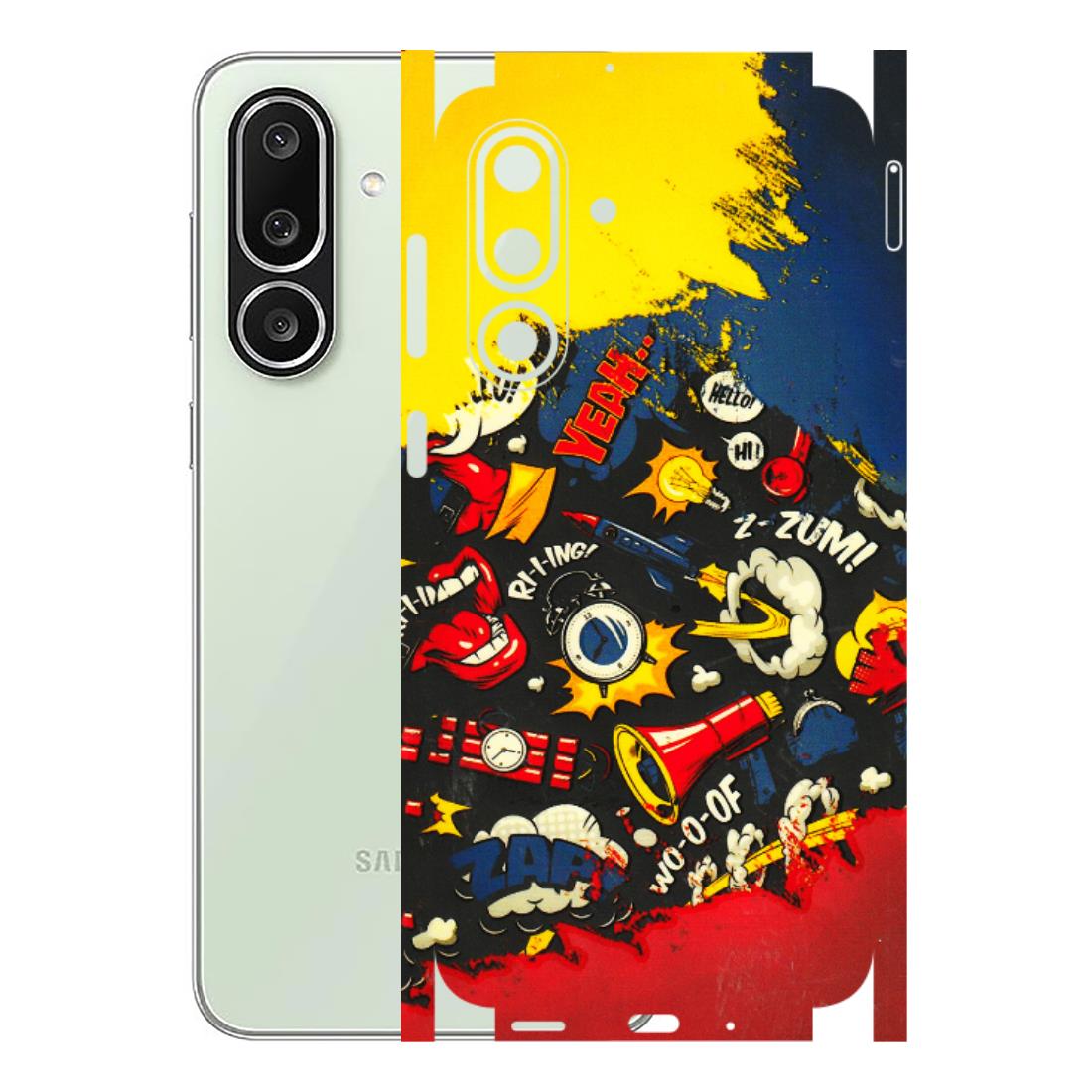 Samsung M/F/Note/Flip and C Phone Skins (All Models) - Pacific Doodle Art - 3D Embossed Finish (L-120) Samsung Galaxy M56