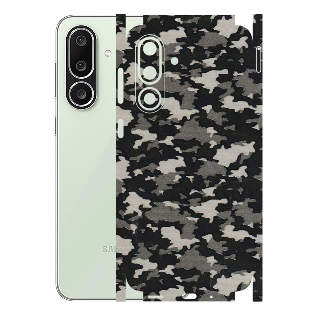 Samsung M/F/Note/Flip and C Phone Skins (All Models) - Black/Grey Camoflaunge - 3D Embossed Finish (L-142) Samsung Galaxy M56