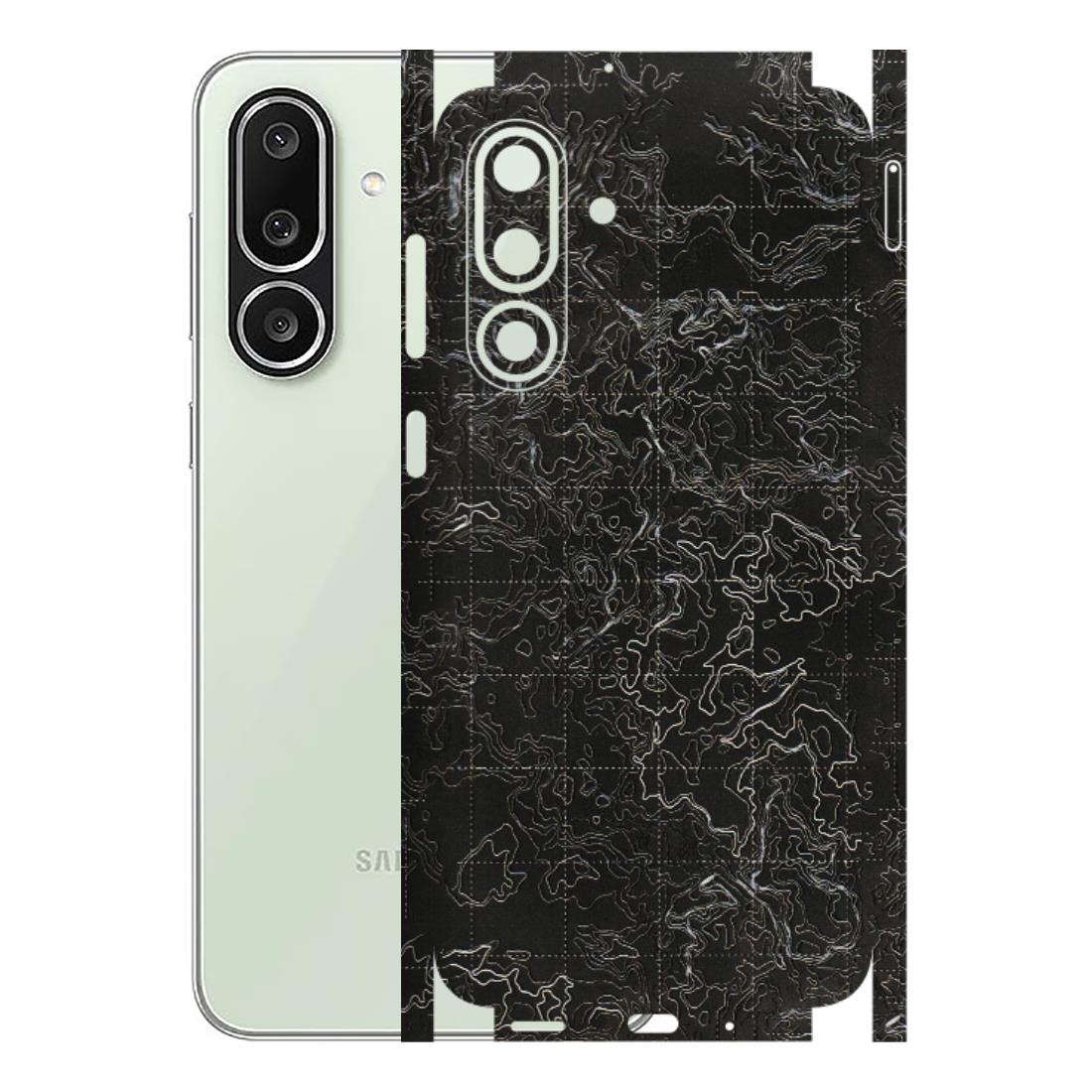 Samsung M/F/Note/Flip and C Phone Skins (All Models) - Black map Texture - 3D Embossed Finish (L-201) Samsung Galaxy M56