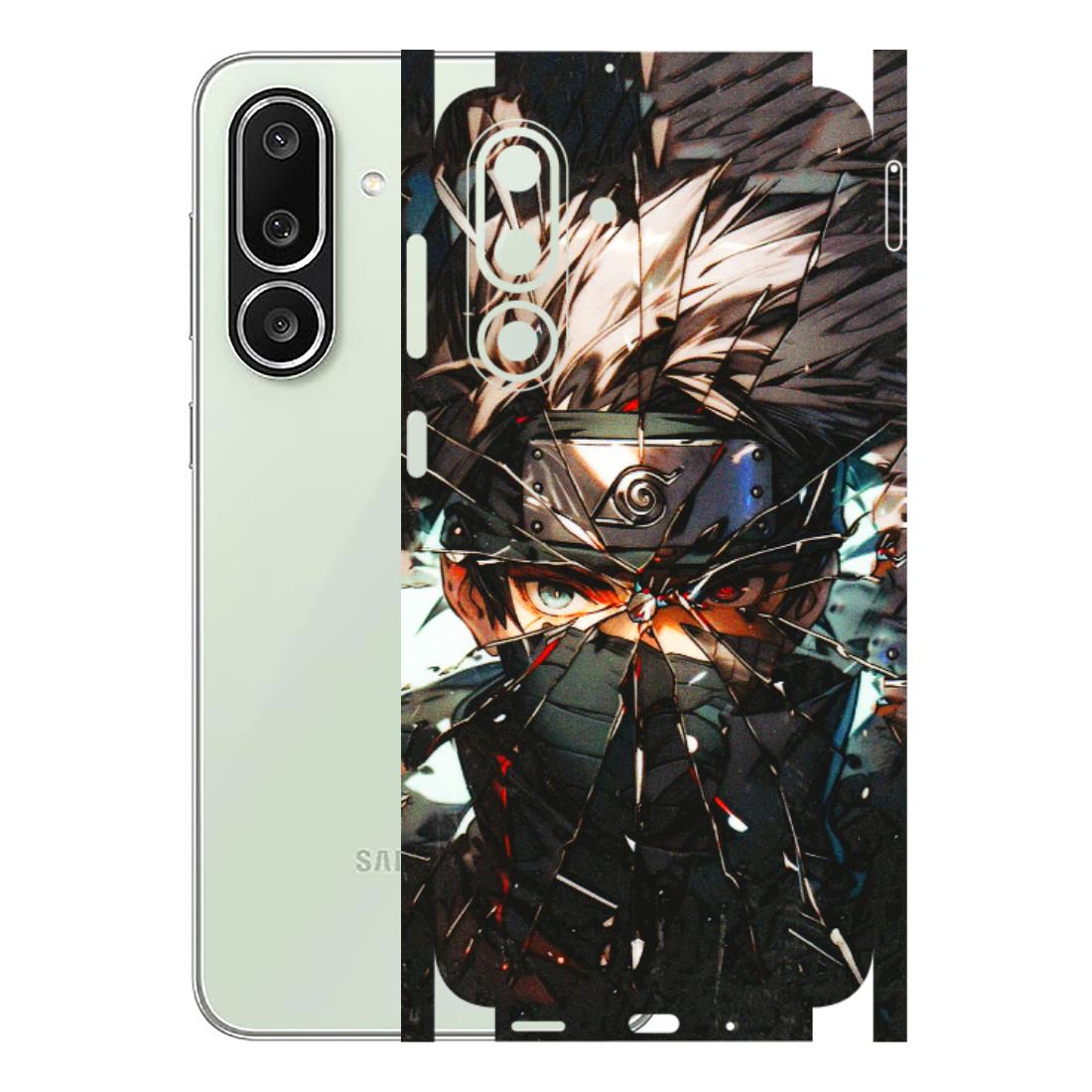 Samsung M/F/Note/Flip and C Phone Skins (All Models) - Kakashi Shattered Glass Effect - 3D Embossed Finish (L-237) Samsung Galaxy M56