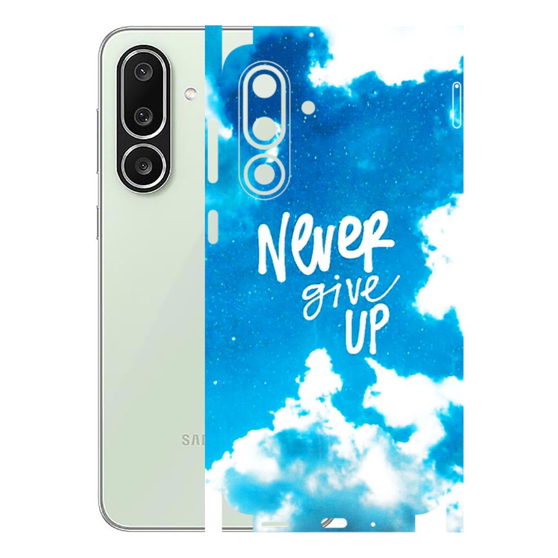 Samsung M/F/Note/Flip and C Phone Skins (All Models) - Never Give Up - 3D Embossed Finish (L-279) Samsung Galaxy M56