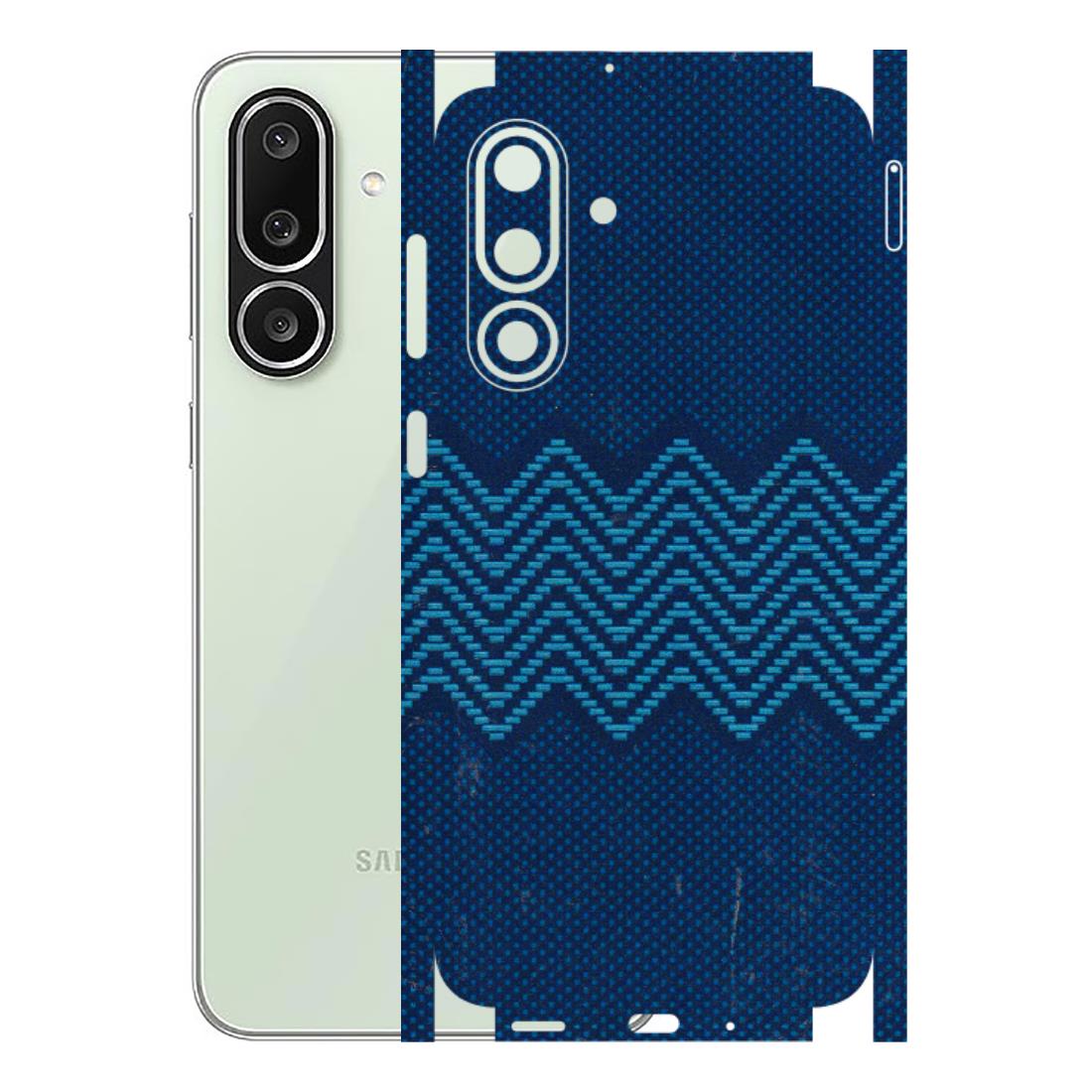 Samsung M/F/Note/Flip and C Phone Skins (All Models) - Blue Sober Waves - 3D Embossed Finish (L-306) Samsung Galaxy M56