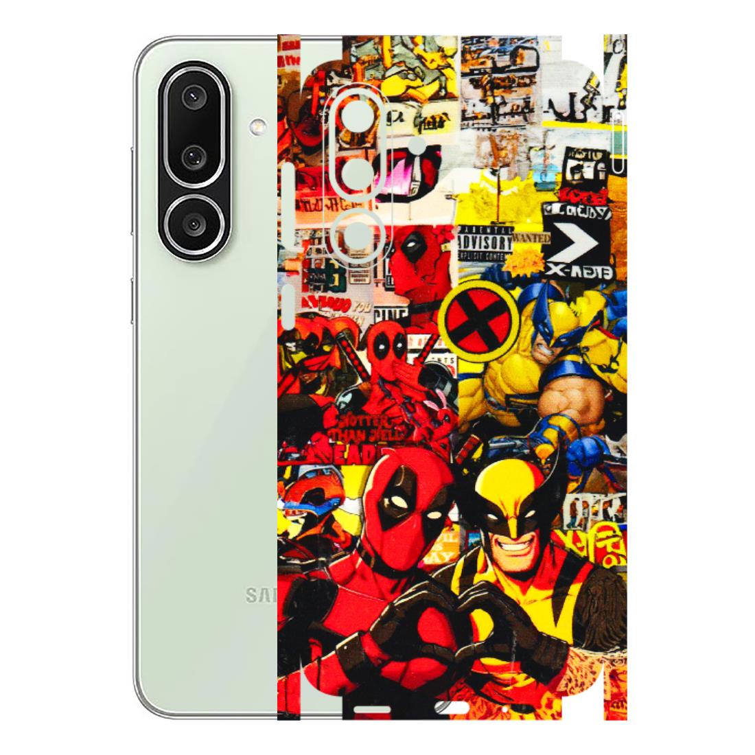 Samsung M/F/Note/Flip and C Phone Skins (All Models) - Spidy Wolverine - 3D Embossed Finish (L-310) Samsung Galaxy M56