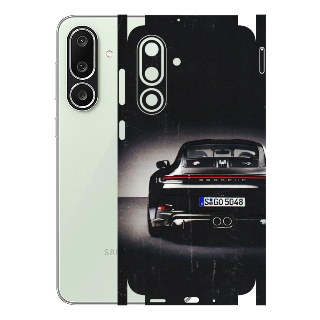 Samsung M/F/Note/Flip and C Phone Skins (All Models) - New Black Porsche GT3 - 3D Embossed Finish (L-327) Samsung Galaxy M56