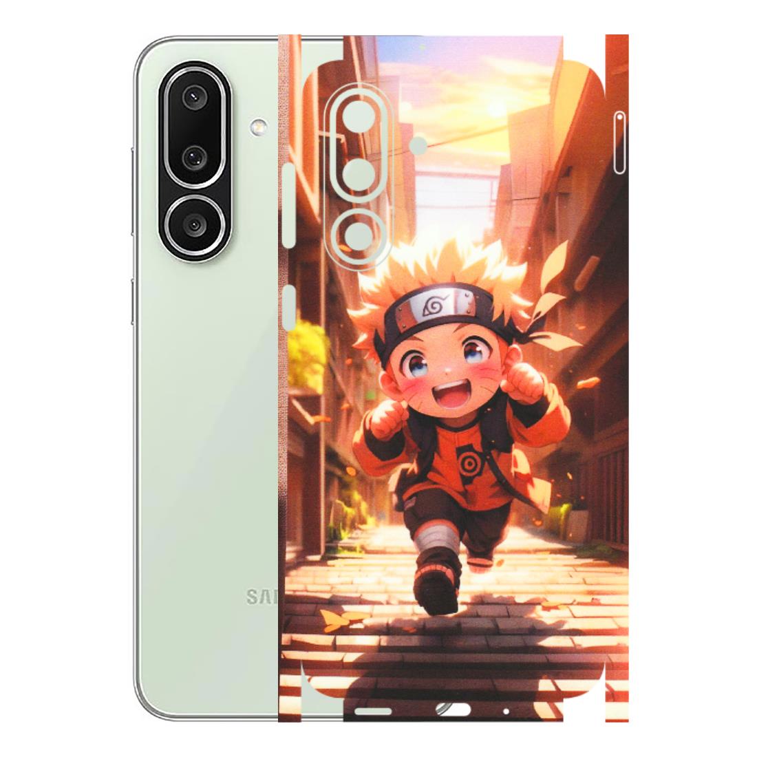 Samsung M/F/Note/Flip and C Phone Skins (All Models) - Naruto Cute Toon Running - Matte Finish (M-04) Samsung Galaxy M56