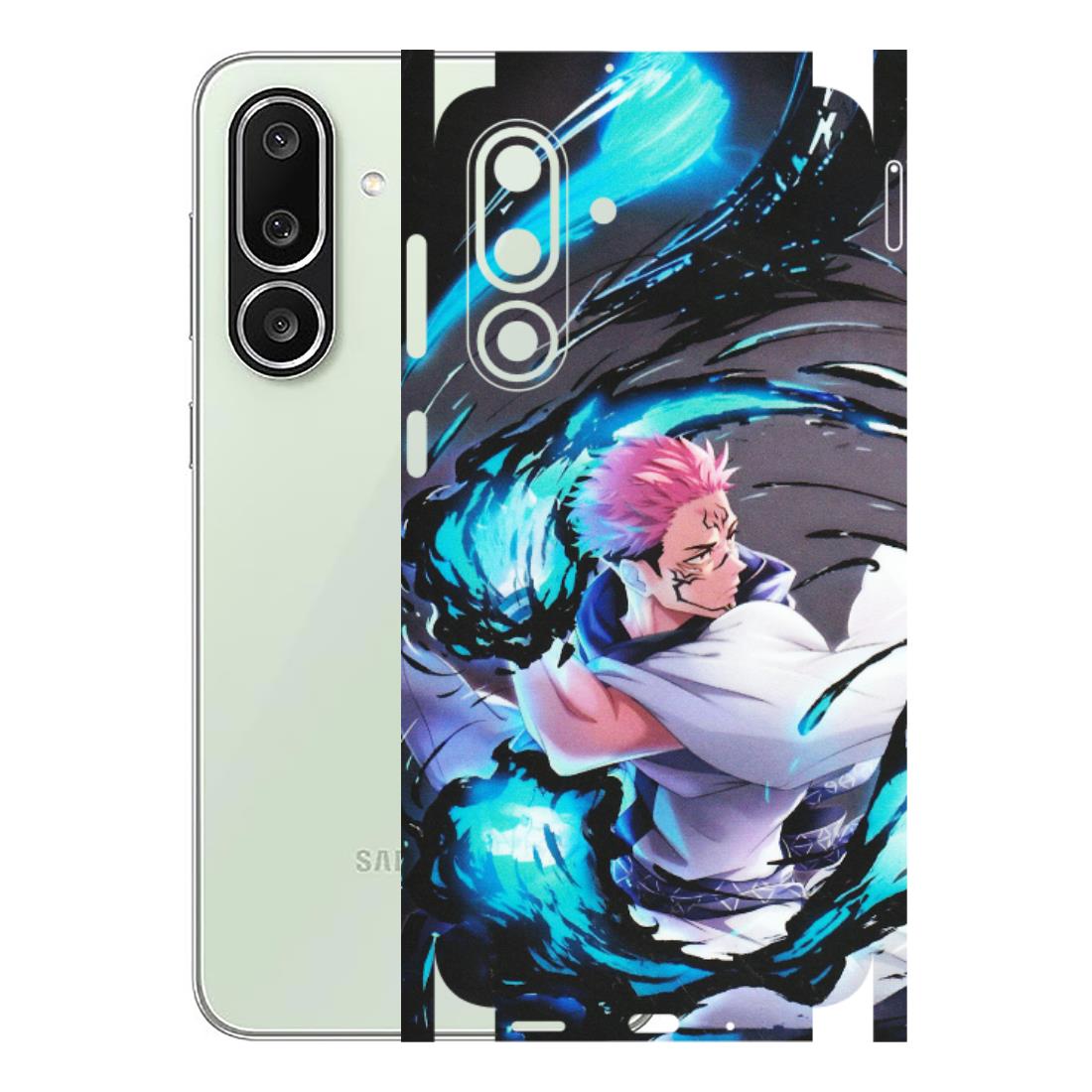 Samsung M/F/Note/Flip and C Phone Skins (All Models) - New Jujutsu Kaisen Grey Blue Anime - Matte Finish (M-127) Samsung Galaxy M56