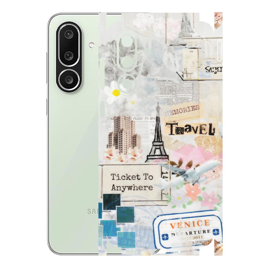 Samsung M/F/Note/Flip and C Phone Skins (All Models) - Travel Memories - Transparent Finish (T-09) Samsung Galaxy M56